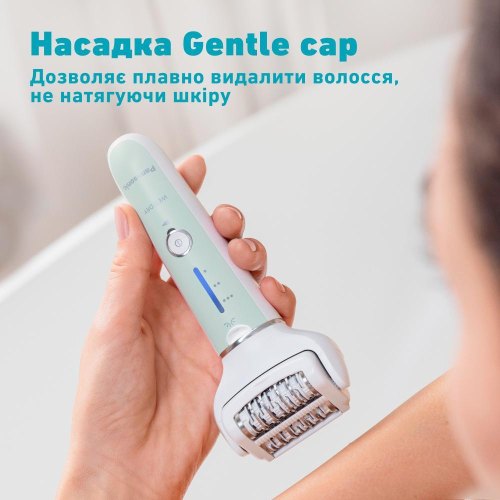 Епілятор Panasonic, пінцетний, акумуляторний, 60 пінцетів, волога/суха епіляція, 4 насадки, футляр, салатово-білий (ES-EY70-G520)