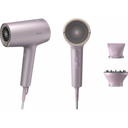 Фен Philips 7000 Series, 1800Вт, 2 режими, дифузор, іонізація, холодний обдув, фіолетовий (BHD723/10)