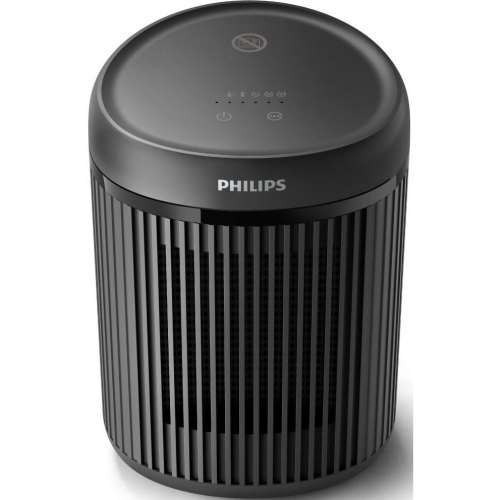 Тепловентилятор Philips Series 2000, 1500Вт, 15м.кв, електронне керування, керамічний нагрівальний елемент, Wi-Fi, темно-сірий (CX2120/01)