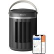 Тепловентилятор Philips Series 3000, 2000Вт, 20м.кв, електронне керування, керамічний нагрівальний елемент, Wi-Fi, темно-сірий (CX3120/01)