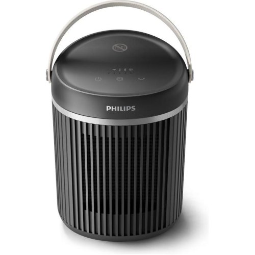 Тепловентилятор Philips Series 3000, 2000Вт, 20м.кв, електронне керування, керамічний нагрівальний елемент, Wi-Fi, темно-сірий (CX3120/01)