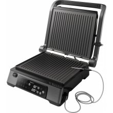 Гриль притискний Philips Series 7000, 2200Вт, з'ємні пластини, розкриття на 180 градусів, метал, чорний (HD6307/70)