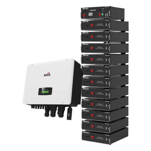 Система зберігання енергії AFORE, 30kW, 56.32kWh, 1 Battery, LiFePO4, 6000 циклів (AF30K-TH-1DY56.3K-LFP)