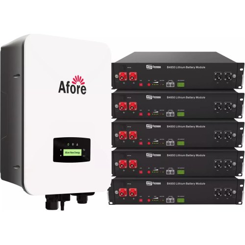 Система зберігання енергії Solarverse, 6kW, 12kWh, 5 Batteries, LiFePO4, 6000 циклів (SVR32-1AF6K1-LDY12K1-0)