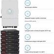 Система зберігання енергії DEYE, 8kW, 14.4kWh, 6 Batteries, LiFePO4, 6000 циклів (SUN-8K-SG01LP1-EU-6DY14.4K-LFP)