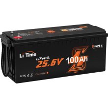 Акумуляторна батарея Litime, LiFePo4, 24V, 100Ah, Bluetooth, 2560Wh (Litime-24V100Ah-BT)