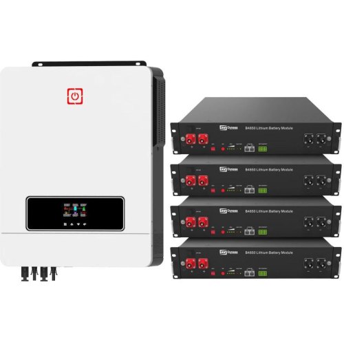 Система зберігання енергії Rayssa, 8.2kW, 9.6kWh, 4 Batteries, LiFePO4, 6000 циклів (MAX8.2K-LDY9.6K1-LFP)