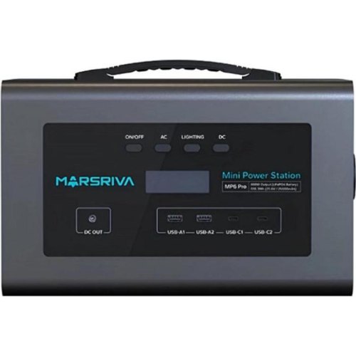 Зарядна станція Marsriva MP6Pro, 655.3 Вт/год, 600W, UPS, LiFePO4 (MP6Pro_MARSRIVA)