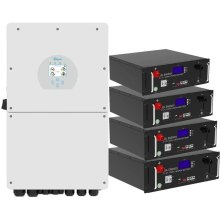 Система зберігання енергії DEYE, 16kW, 20.48kWh, 4 Batteries, LiFePO4, 6500 циклів (SUN-16K-SG01LP1-EU-4GS20.48K-LFP)