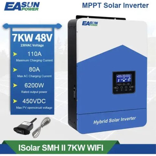 Гібридний інвертор EASUN POWER ISolar SMH-II-7KW-WiFi, 48V