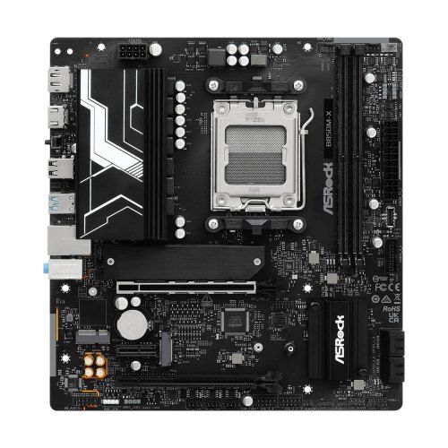 Mатеринська плата ASRock B850M-X, sAM5, AMD B850, 2xDDR5, HDMI, DP, 2xM.2, 2.5GbE LAN