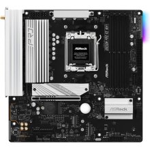 Mатеринська плата ASRock B850M PRO RS WIFI, sAM5, AMD B850, mATX, 4xDDR5, HDMI, DP, 3xM.2, 2.5GbE LAN