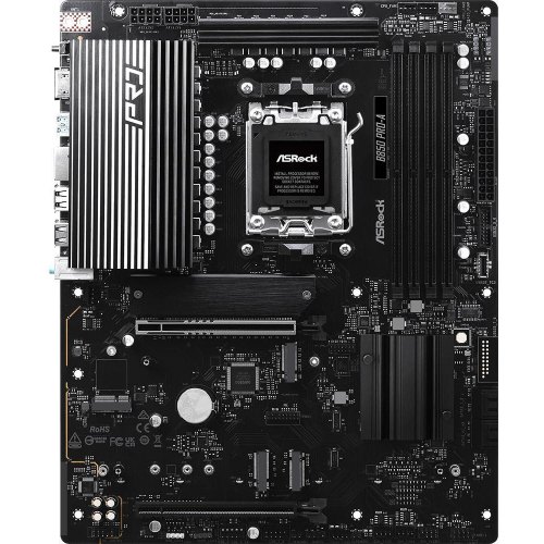 Mатеринська плата ASRock B850 PRO-A, sAM5, AMD B850, ATX, 4xDDR5, HDMI, USB3.2, 4xM.2, 2.5GbE LAN