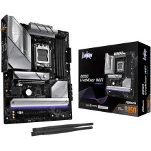 Mатеринська плата ASRock B850 LIVEMIXER WIFI, sAM5, AMD B850, ATX, 4xDDR5, HDMI, DP, 3xM.2, 2.5GbE LAN