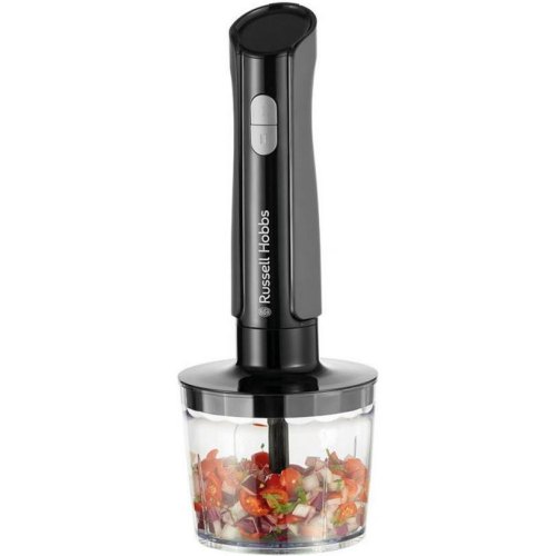 Блендер Russell Hobbs заглибний Desire Matte Charcoal, 500Вт, чаша 500мл, вінчик, міні-подрібнювач, чорний (27141-56)