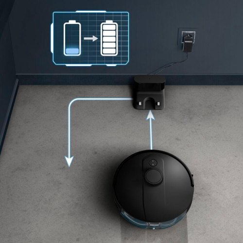 Робот-пилосос миючий Rowenta X-Plorer Serie 135 Standart, 5000Па, 9.5см, автономна робота до 120хв, чорний (RR91C5WH)