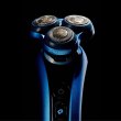 Електрична бритва роторна Remington X7 Limitless X, 3 головки для бриття, мережа, сухе/вологе бриття, тример, водонепроникна, чорно-синя (XR1775)