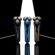 Електрична бритва роторна Remington X7 Limitless X, 3 головки для бриття, мережа, сухе/вологе бриття, тример, водонепроникна, чорно-синя (XR1775)