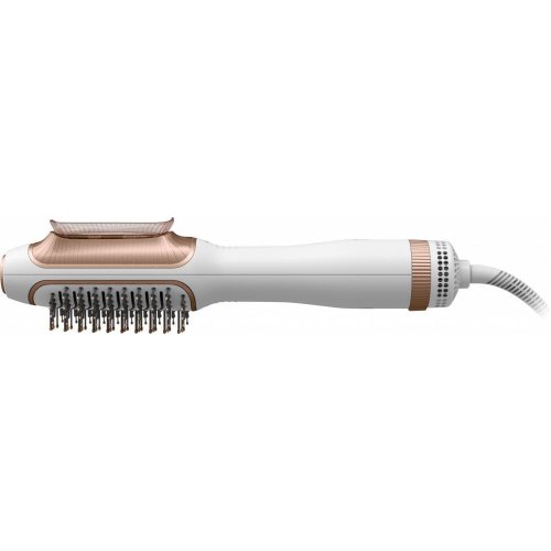 Фен-щітка Rowenta Reverso Dry&Brush 2в1, 1200Вт, 3 режими, іонізація, холодний обдув, 2 насадки, кераміка, біло-золотистий (CF9820F0)