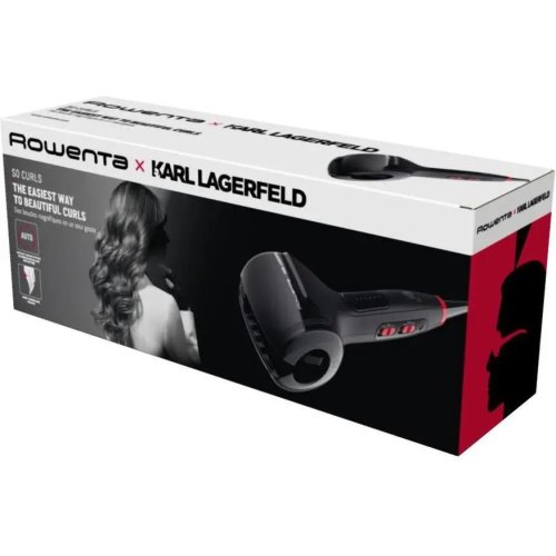 Стайлер Rowenta x Karl Lagerfeld So Curls, автоматичний, 3 температурних режими, 170–230 градусів, іонізація, турмалін, чорний (CF371LF0)