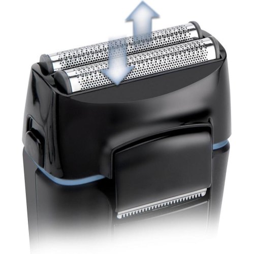 Електрична бритва сіткова Remington F1 Style, 2 головки для бриття, Ni-Mh, сухе бриття, тример, USB-C, чорно-синя (F1000)