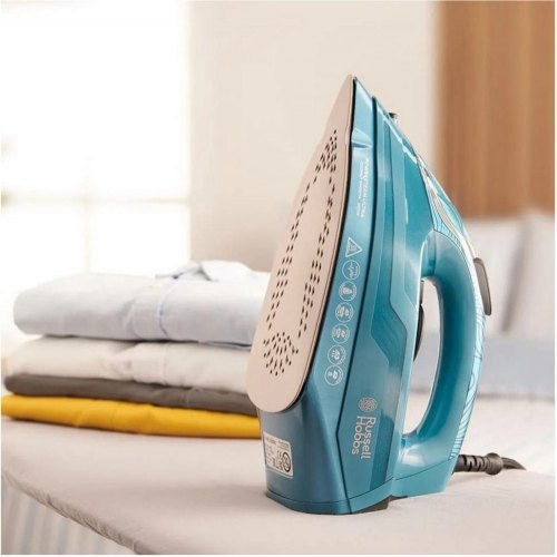 Праска Russell Hobbs Powersteam Ultra Coconut Smooth, 3100Вт, 350мл, паровий удар 230гр, самоочищення, керамічна підошва, блакитна (26340-56)