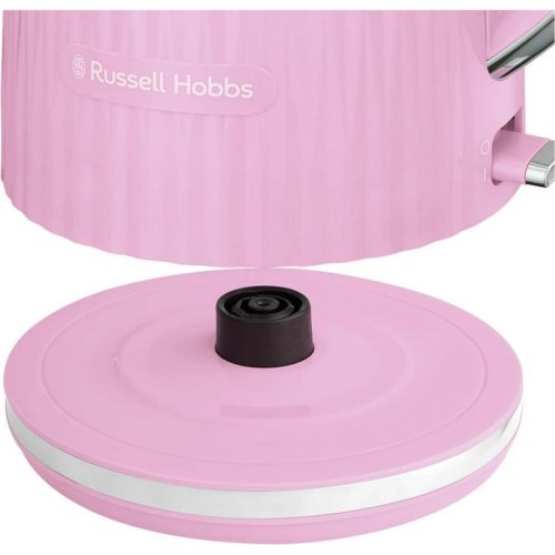 Електрочайник Russell Hobbs Eden, 1.7л, нержавіюча сталь, пластик, рожевий (27362-70)