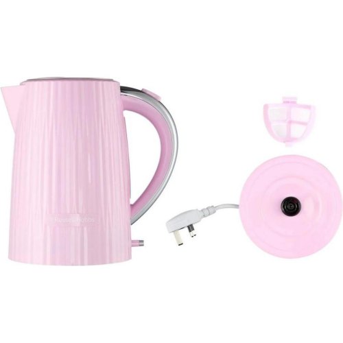Електрочайник Russell Hobbs Eden, 1.7л, нержавіюча сталь, пластик, рожевий (27362-70)