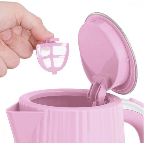 Електрочайник Russell Hobbs Eden, 1.7л, нержавіюча сталь, пластик, рожевий (27362-70)