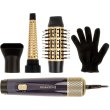Фен-щітка Remington Sapphire Luxe, 1000Вт, 2 швидкості, іонізація, холодний обдув, кераміка, синій/золотистий (AS5805)