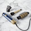 Фен-щітка Remington Sapphire Luxe, 1000Вт, 2 швидкості, іонізація, холодний обдув, кераміка, синій/золотистий (AS5805)