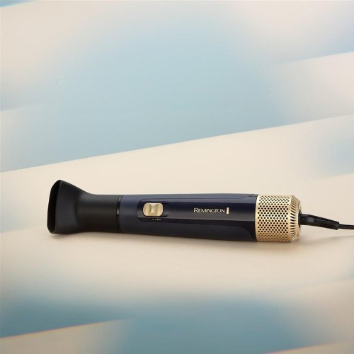 Фен-щітка Remington Sapphire Luxe, 1000Вт, 2 швидкості, іонізація, холодний обдув, кераміка, синій/золотистий (AS5805)