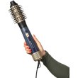 Фен-щітка Remington Sapphire Luxe, 1000Вт, 2 швидкості, іонізація, холодний обдув, кераміка, синій/золотистий (AS5805)