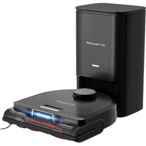 Робот-пилосос миючий Rowenta X-Plorer Serie 240+ AI Animal & Allergy, 8000Па, 9.7см, автономна робота до 120хв, чорний (RR9695WH)