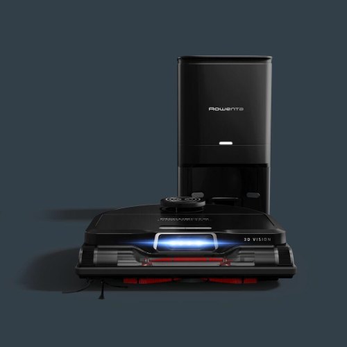 Робот-пилосос миючий Rowenta X-Plorer Serie 240+ AI Animal & Allergy, 8000Па, 9.7см, автономна робота до 120хв, чорний (RR9695WH)