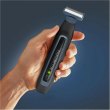 Тример Rowenta Forever Sharp Sport Collection, для бороди та вусів, мережа/акумулятор, роторний мотор, 3 насадки, сталь, чорно-синій (TN6011F0)