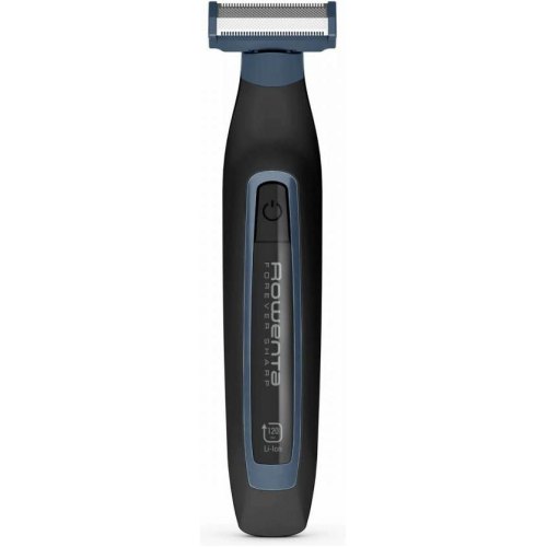 Тример Rowenta Forever Sharp Sport Collection, для бороди та вусів, мережа/акумулятор, роторний мотор, 3 насадки, сталь, чорно-синій (TN6011F0)
