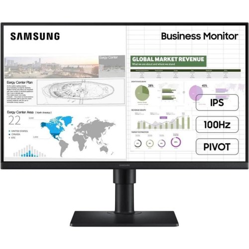 Монітор Samsung S24D400 23.8 IPS, 100Hz, 2xHDMI, DP, USB (LS24D400GAIXCI)