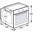 Духова шафа електрична Siemens HB557JYS5T, 66л, A, дисплей, конвекція, телескопічні направляючі, чорна