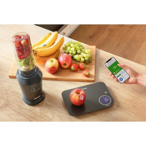 Ваги кухонні Sencor SKS7077CH, 5кг, підключення до смартфону, 2xAAA, пластик, бронзові