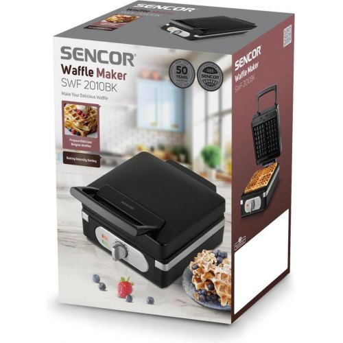 Вафельниця Sencor SWF2010BK, 1400Вт, пластиковий корпус, чорна