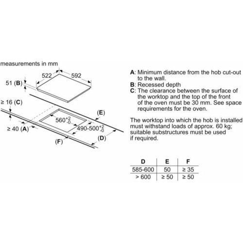 Варильна поверхня індукційна Siemens EU611BEB5E, 60см, чорна