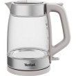 Електрочайник Tefal Glass Kettle, 1.7л, скло, з підсвіткою, біло-срібний (KI605B30)