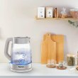 Електрочайник Tefal Glass Kettle, 1.7л, скло, з підсвіткою, біло-срібний (KI605B30)