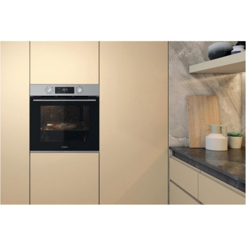 Духова шафа електрична Whirlpool OMK58HU1X, 71л, A+, дисплей, конвекція, телескопічні напрямні, нержавіюча сталь