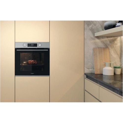 Духова шафа електрична Whirlpool OMK58HU1X, 71л, A+, дисплей, конвекція, телескопічні напрямні, нержавіюча сталь