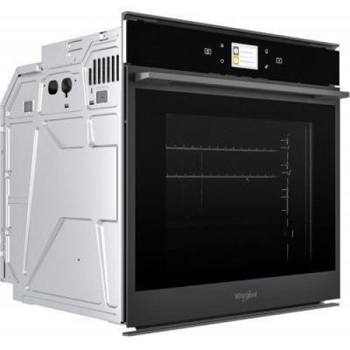 Духова шафа електрична Whirlpool W9OM24S1PBSS, 73л, A+, дисплей, конвекція, телескопічні напрямні, чорна