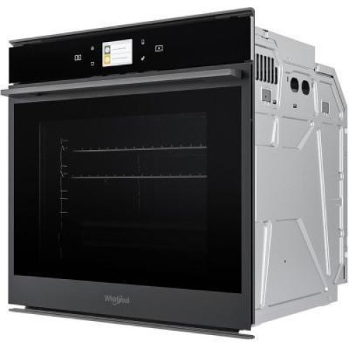 Духова шафа електрична Whirlpool W9OM24S1PBSS, 73л, A+, дисплей, конвекція, телескопічні напрямні, чорна