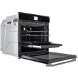 Духова шафа електрична Whirlpool W9OM24S1PBSS, 73л, A+, дисплей, конвекція, телескопічні напрямні, чорна