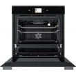 Духова шафа електрична Whirlpool W9OM24S1PBSS, 73л, A+, дисплей, конвекція, телескопічні напрямні, чорна